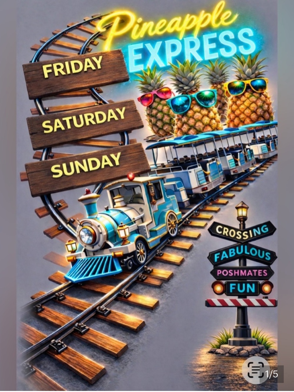 6/27 @ 2:30 pm PT Pineapple Express w/cohost TBA! Train Notification 👍🏻👍🏼👍🏽👍🏾👍🏿